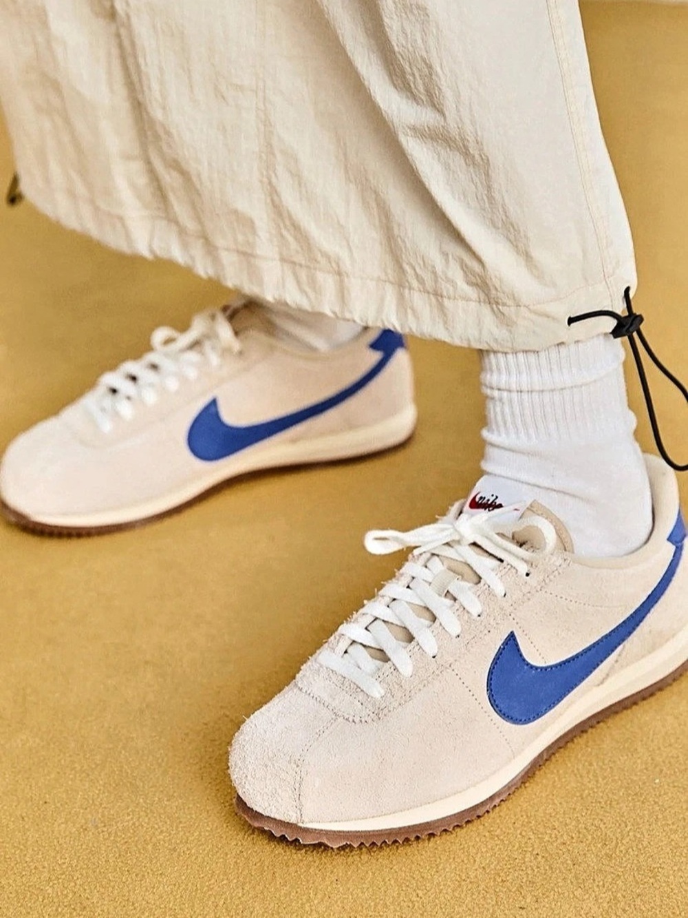 Nike Cortez Women's Sneakers Beige & Blue